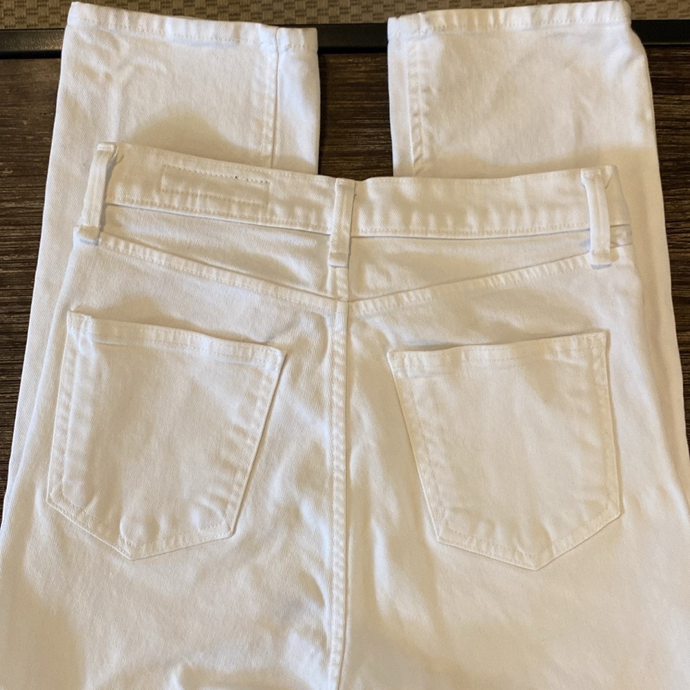 RAG & BONE White High Rise Straight Leg Jeans - Picture 11 of 12